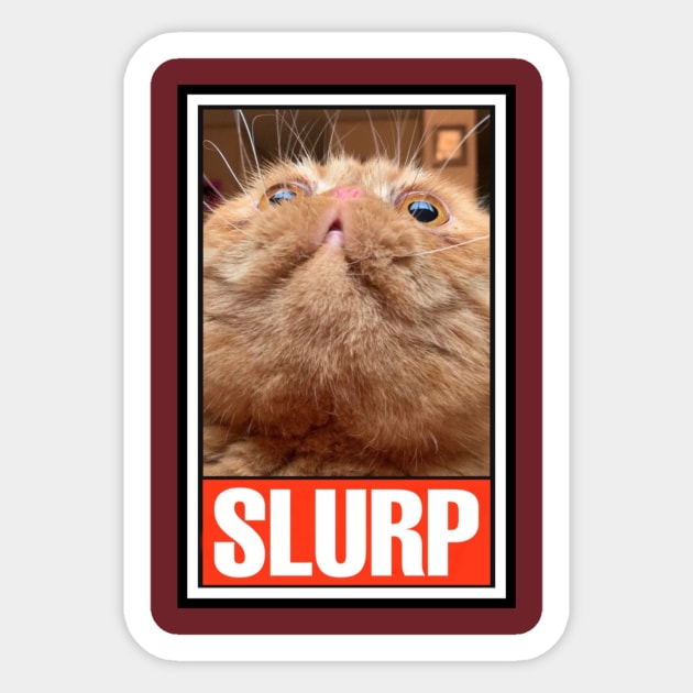 RUFUS the SLURPY CAT! Sticker by Pete the Cat Guy